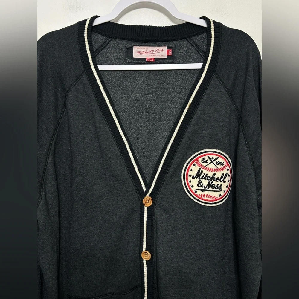Mitchell and Ness Lateral Varsity Baseball Cardigan